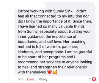 Client testimonial